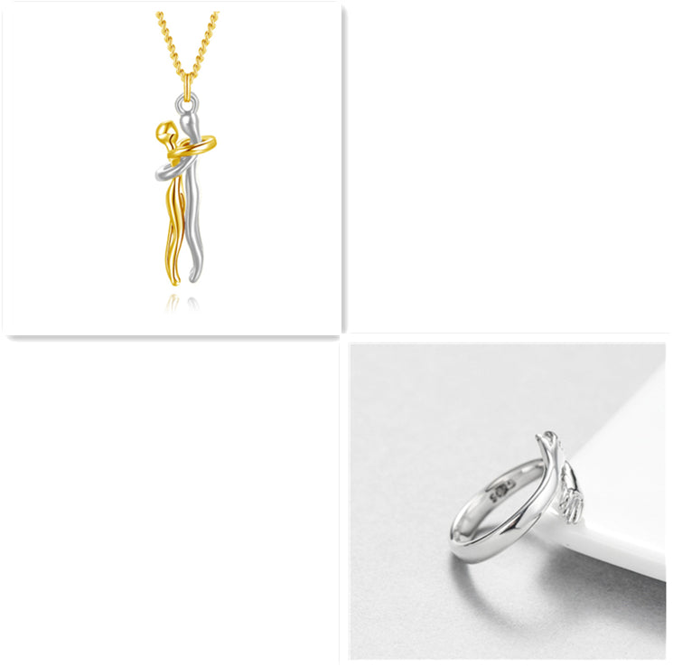 Love Hug Necklace Unisex Men Women